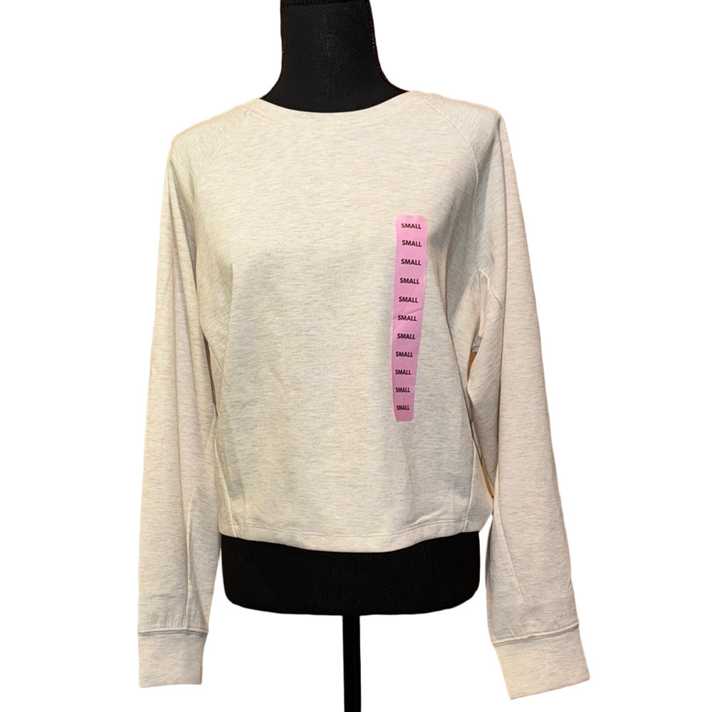 Express Cream Long Sleeve Top Small